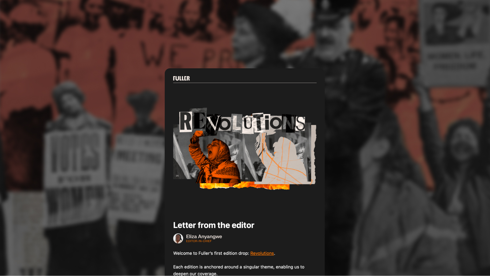 A Fuller newsletter edition